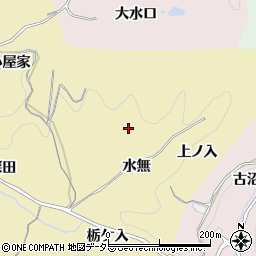 愛知県豊田市永野町水無周辺の地図
