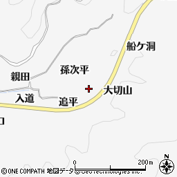 愛知県豊田市中立町孫次平周辺の地図