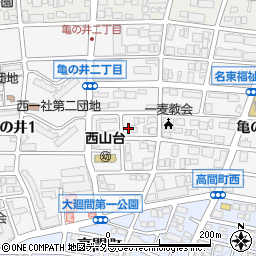 愛知県名古屋市名東区亀の井2丁目36周辺の地図