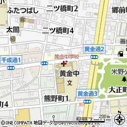 愛知県名古屋市中村区権現通周辺の地図