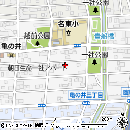 愛知県名古屋市名東区亀の井3丁目111周辺の地図
