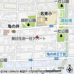 愛知県名古屋市名東区亀の井3丁目106周辺の地図