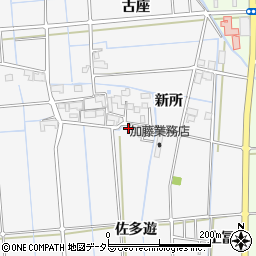 愛知県津島市百町佐多遊周辺の地図