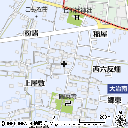 愛知県名古屋市中川区富田町大字千音寺上屋敷2445周辺の地図