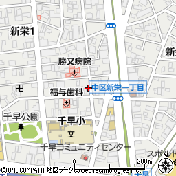 愛知県名古屋市中区新栄1丁目37-17周辺の地図
