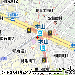 愛知工業大学　本山キャンパス周辺の地図