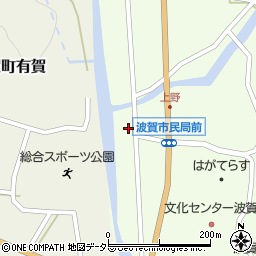 兵庫県宍粟市波賀町上野203周辺の地図