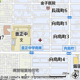愛知県名古屋市中村区向島町3丁目21周辺の地図