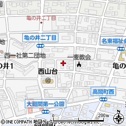 愛知県名古屋市名東区亀の井2丁目34周辺の地図