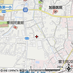 静岡県富士市比奈61周辺の地図