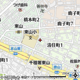愛知県名古屋市千種区橋本町3丁目13周辺の地図