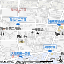 愛知県名古屋市名東区亀の井2丁目28周辺の地図
