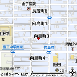 愛知県名古屋市中村区向島町3丁目25周辺の地図