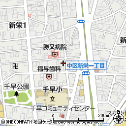 愛知県名古屋市中区新栄1丁目37-15周辺の地図