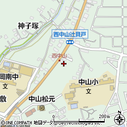 愛知県豊田市西中山町蔵屋敷周辺の地図