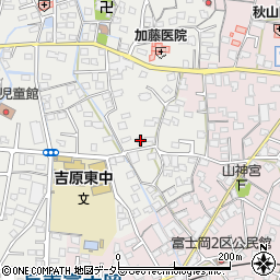 静岡県富士市比奈32周辺の地図