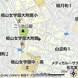 愛知県名古屋市千種区丘上町2丁目周辺の地図