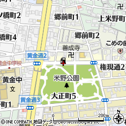 愛知県名古屋市中村区権現通3丁目周辺の地図