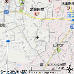 静岡県富士市比奈6周辺の地図
