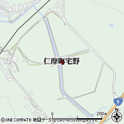 島根県大田市仁摩町宅野周辺の地図