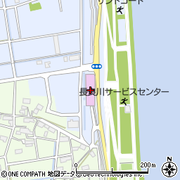 木曽三川公園　長良川サービスセンター周辺の地図