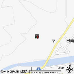 鳥取県日野郡日南町霞周辺の地図