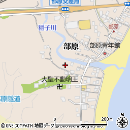 千葉県勝浦市部原周辺の地図