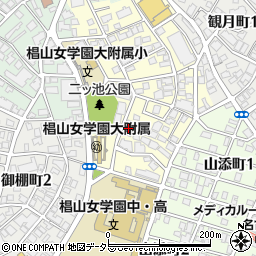 愛知県名古屋市千種区丘上町2丁目25周辺の地図