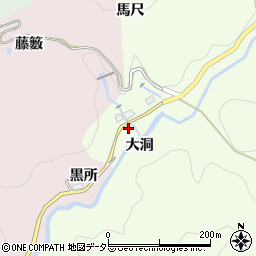 愛知県豊田市千田町大洞周辺の地図