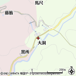 愛知県豊田市千田町（大洞）周辺の地図