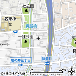 愛知県名古屋市名東区亀の井3丁目183周辺の地図