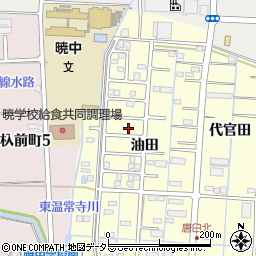 愛知県津島市唐臼町（油田）周辺の地図