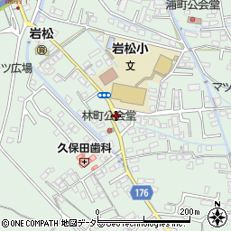 岩松郵便局周辺の地図