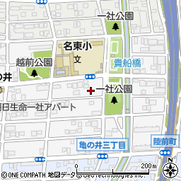 愛知県名古屋市名東区亀の井3丁目123周辺の地図
