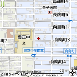 愛知県名古屋市中村区向島町3丁目17周辺の地図