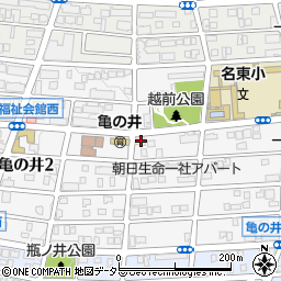 愛知県名古屋市名東区亀の井3丁目26周辺の地図