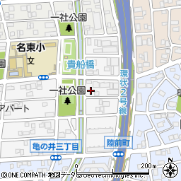 愛知県名古屋市名東区亀の井3丁目184周辺の地図