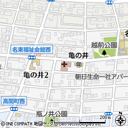 名古屋市　名東福祉会館周辺の地図