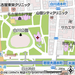 名古屋市美術館周辺の地図