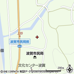 兵庫県宍粟市波賀町上野周辺の地図