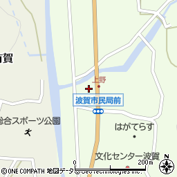 兵庫県宍粟市波賀町上野214周辺の地図