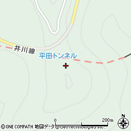 平田トンネル周辺の地図