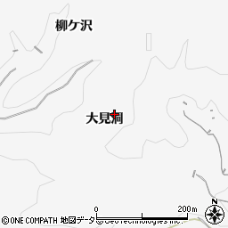 愛知県豊田市西広瀬町大見洞周辺の地図