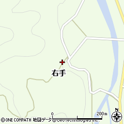 岡山県美作市右手3604周辺の地図