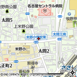 ホテルパレス名古屋周辺の地図