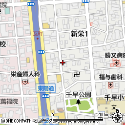 名鉄協商新栄１丁目第６駐車場周辺の地図