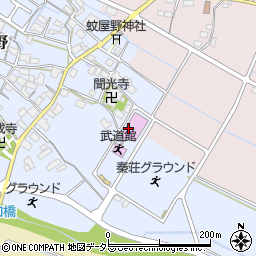 愛荘町秦荘体育館周辺の地図