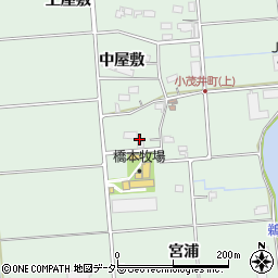 愛知県愛西市小茂井町南屋敷周辺の地図