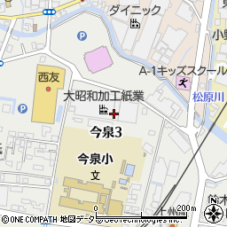 静岡県富士市今泉3丁目周辺の地図
