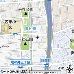 愛知県名古屋市名東区亀の井3丁目186周辺の地図